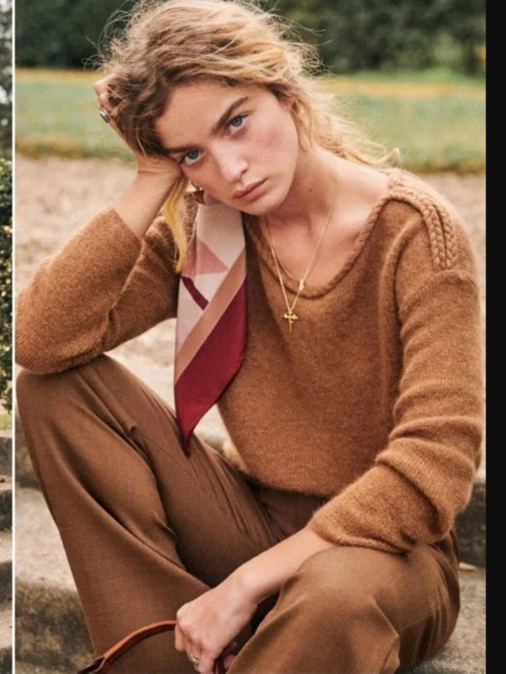 Sezane Enora Sweater in Camel // XS
